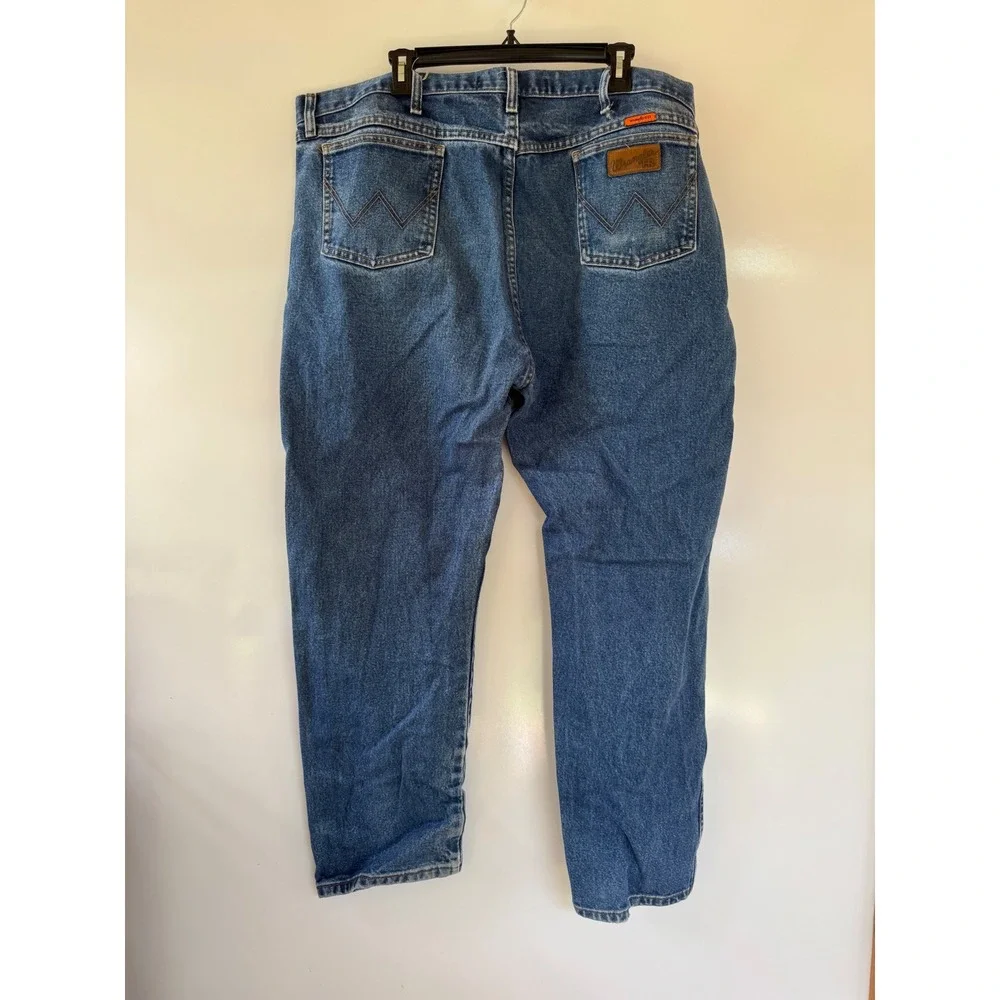 Wrangler FR Flame Resistant 13 Original Fit Jeans Mens 46x32 Denim 10FR13MWZ